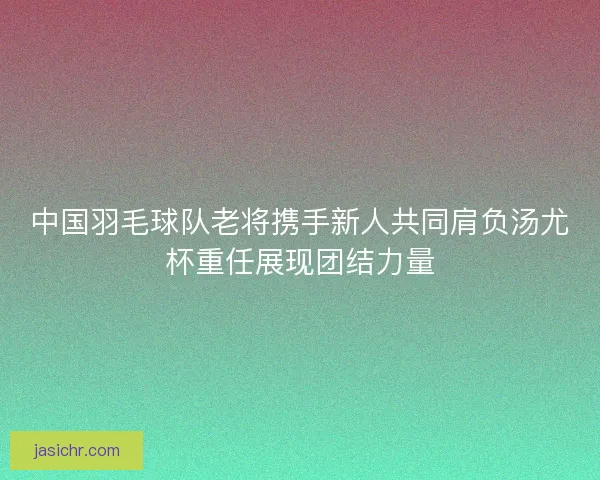 中国羽毛球队老将携手新人共同肩负汤尤杯重任展现团结力量